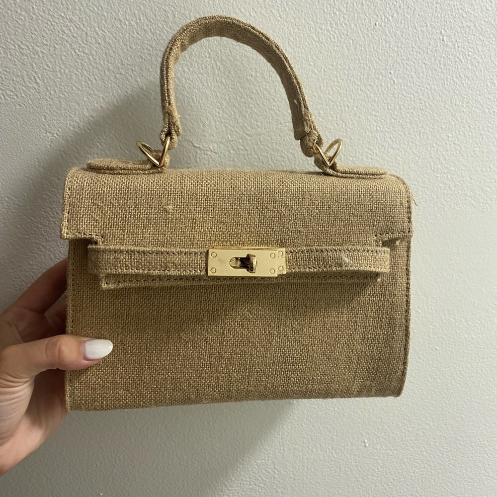 Classic Beige Top-Handle Women’s Bag
